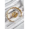 Pirinç Topcuk Model Gold Renk Bileklik Yüzük Set