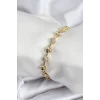 Pirinç VIP Seri Gold Renk Topçuk Model Kadın Bileklik