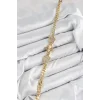 Pirinç Zirkon Taşlı Yonca Model Gold Renk Kadın Bileklik