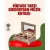 Piyano Şeklinde Balerinli Müzik Kutusu Takı Bölmeli Şık Model