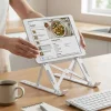 Plastik Katlanır Tablet Standı – Ayarlanabilir Açılı, Taşınabilir Masaüstü Telefon ve Tablet Tutucu Stand