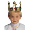 Plastik Kral Tacı Altın Renk Çocuk Boy (5047)