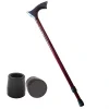 Yükseklik Ayarlanabilir BORDO Metal Baston - 7 Kademe Ayarlı Ergonomik Denge Desteği + 2 Yedek Uç