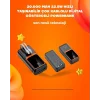 Powerbank 20000 mAh | 22.5W Hızlı Şarj, Dahili Kablolu, LCD Ekranlı Şarj Cihazı