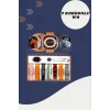 Powerbank Kulaklık ve 7 Kordonlu Akıllı Saat Çoklu Şarj Girişi Bluetooth Bağlantılı