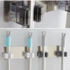 Pratik Organizer 4'lü Yapışkanlı Fırça Paspas Mop Fırça Sabitleyici Ergonomik Alet Aparatı (5047)