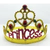 Prenses Yazılı Altın Renk Ayarlanabilir Parti Tacı 60 cm