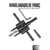 Profesyonel Ayarlı Daire Kesici Panç Seti (30-120mm) - Tungsten Çelik Uçlu Hassas Delme Seti