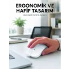 Profesyonel Kablosuz Bluetooth Mouse Çift Modlu Şarjlı Ergonomik Fare