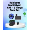 Profesyonel Mobil Oyuncular İçin RGB Klavyeli 5 Parça Oyun Kiti