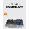 Profesyonel Oyuncu Klavye Mouse Seti – RGB Işıklı, Türkçe Q, DPI Ayarlı, Dayanıklı Gövde