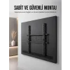 Profesyonel Sabit TV Askı Aparatı  Ultra Dayanıklı Çelik Duvar Montaj Braketi 50-95 İnç