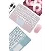 Profesyonel Wifi Q Klavye Bluetooth Klavye Touchpad 10.8 Inç Yeni Nesil