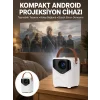 Projeksiyon Ev Sineması Bluetooth 4k HD Kaliteli Görüntü Kumandalı Yeni Nesil