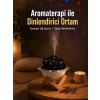 Projektör ışıklı, aromaterapi uyumlu mini masaüstü hava nemlendirici cihaz