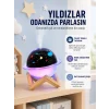 Projektör ışıklı ve aromaterapi destekli taşınabilir nemlendirici cihaz USB bağlantılı