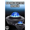 Projektör Yıldız Gece Lambası Disko Topu Bluetooth Bağlantılı Taşınabilir Şarjlı