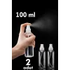 Püskürtücü Boş Sprey Şişe 100 Ml 2 ADET