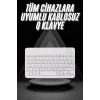 Q Klavye Türkçe Bluetooth Klavye Tüm Cihazlara Uyumlu Kablosuz