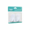 QLUX L-00735 2PCS OPAK BEYAZ PLASTİK ASKI (5047)