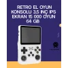 Retro El Konsolu 64 GB – 15.000 Oyun, Geniş Platform Desteği, 3.5” IPS Ekran
