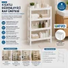 RAFTY 4 KATLI SEPET ORGANİZER DÜZENLEYİCİ RAF ÜNİTESİ 465X145X690MM (5047)