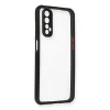 Realme 7 Kılıf Miami Şeffaf Silikon - Siyah