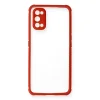 Realme 7 Pro Kılıf Miami Şeffaf Silikon - Kırmızı
