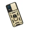 Realme 8 Kılıf Pars Lens Yüzüklü Silikon - Gold