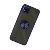 Realme C11 2021 Kılıf Montreal Yüzüklü Silikon Kapak - Lacivert