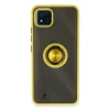 Realme C11 2021 Kılıf Montreal Yüzüklü Silikon Kapak - Sarı