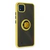 Realme C11 2021 Kılıf Montreal Yüzüklü Silikon Kapak - Sarı