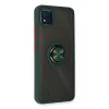 Realme C11 2021 Kılıf Montreal Yüzüklü Silikon Kapak - Yeşil