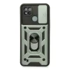 Realme C11 2021 Kılıf Pars Lens Yüzüklü Silikon - Yeşil