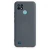 Realme C21 Kılıf Nano İçi Kadife Silikon - Gri