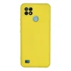 Realme C21 Kılıf Nano İçi Kadife Silikon - Sarı