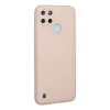 Realme C25y Kılıf Nano İçi Kadife Silikon - Pudra