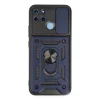 Realme C25y Kılıf Pars Lens Yüzüklü Silikon - Lacivert