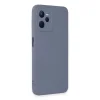Realme C35 Kılıf Nano İçi Kadife Silikon - Gri
