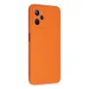 Realme C35 Kılıf Nano İçi Kadife Silikon - Turuncu