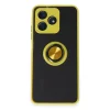 Realme C53 Kılıf Montreal Yüzüklü Silikon Kapak - Sarı