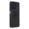 Realme C53 Kılıf Montreal Yüzüklü Silikon Kapak - Siyah