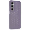 Realme C65 Kılıf Petek Silikon Kapak - Lila