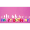 Rengarenk Happy Birthday Yazılabilen Doğum Günü Mumu (5047)