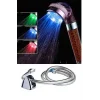 Renk Değiştiren Led Işıklı Duş Başlığı Seti- Hortum Askı Seti (Pilsiz- Elektriksiz)