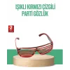 Renkli Işıklı Gözlük Eğlenceli Gece Aksesuarı
