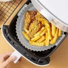 Renkli Isıya Dayanıklı Yıkanılabilir Silikon Fırın Ve Airfryer Yuvarlak Pişirme Matı 20 Cm (5047)