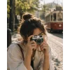 Retro Tasarımlı 1080P HD Mini Dijital Kamera IPS Ekranlı Taşınabilir Kamera