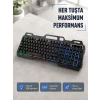 RGB Aydınlatmalı Klavye Mouse Seti – USB Bağlantılı, Türkçe Q, Ayarlanabilir DPI, Ergonomik Yapı