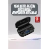 Rgb Işıklı Çift Mikrofonlu Siyah Profesyonel Oyuncu Kulaklığı Kablosuz Kulakiçi